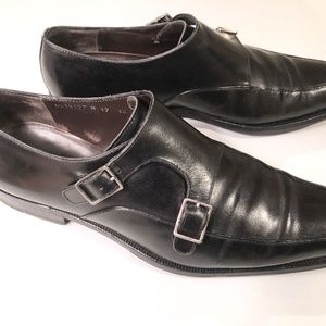 Mens Black Salvatore Ferragamo Shoes Size 10 D